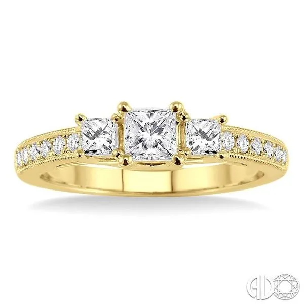 1/2 Ctw Diamond Semi-Mount Engagement Ring in 14K Yellow Gold Image 2 Becker's Jewelers Burlington, IA