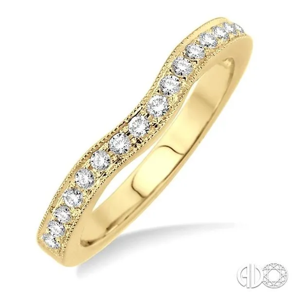 1/5 Ctw Round Cut Diamond Matching Wedding Band in 14K Yellow Gold Becker's Jewelers Burlington, IA