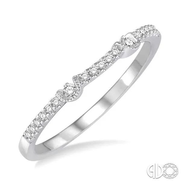 1/10 Ctw Round Diamond Wedding Band in 14K White Gold Becker's Jewelers Burlington, IA