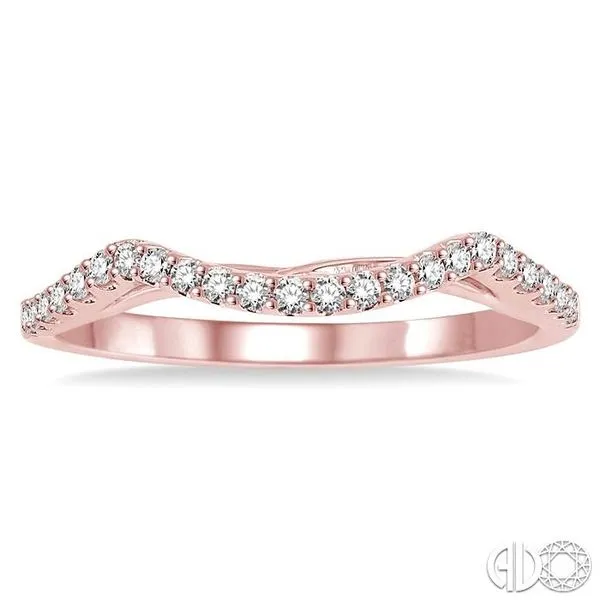 1/5 Ctw Round Cut Diamond Wedding Band in 14K Rose Gold Image 2 Becker's Jewelers Burlington, IA