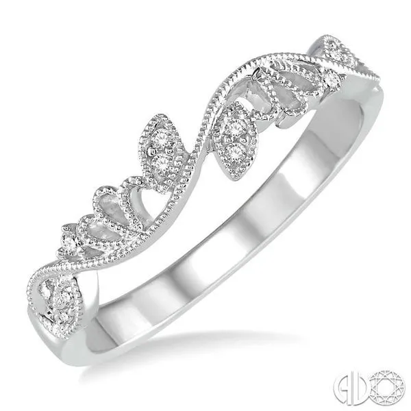 1/20 Ctw Round Diamond Wedding Band in 14K White Gold Becker's Jewelers Burlington, IA