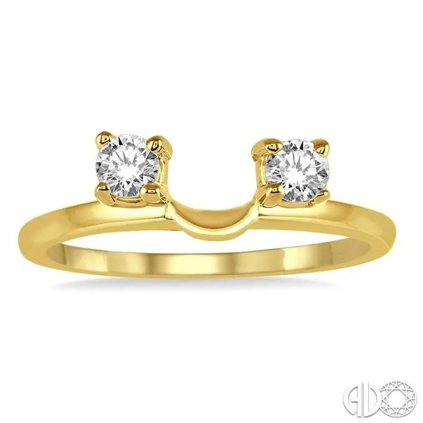 1/3 Ctw Round Cut Diamond Wrap Ring in 14K Yellow Gold Image 2 Becker's Jewelers Burlington, IA