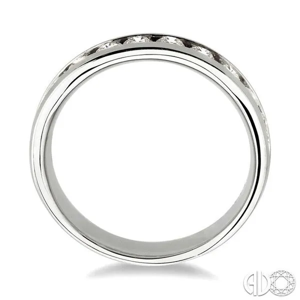 3/4 Ctw Round Cut Diamond Wedding Band in 14K White Gold Image 3 Becker's Jewelers Burlington, IA