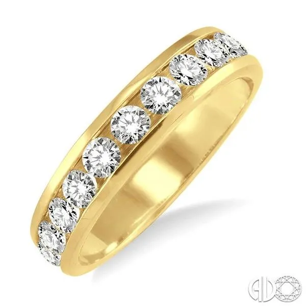 1/2 Ctw Round Cut Diamond Wedding Band in 14K Yellow Gold Becker's Jewelers Burlington, IA