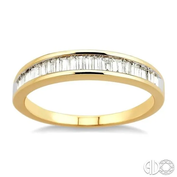 1/2 Ctw Channel Set Baguette Cut Diamond Wedding Band in 14K Yellow Gold Image 2 Becker's Jewelers Burlington, IA