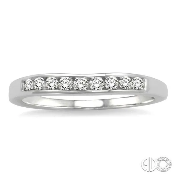 1/3 Ctw Round Diamond Matching Wedding Band in 14K White Gold Image 2 Becker's Jewelers Burlington, IA