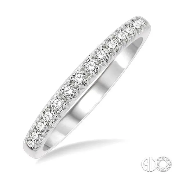 1/4 ctw 15Stones Round Cut Diamond Wedding Band in 14K White Gold Becker's Jewelers Burlington, IA