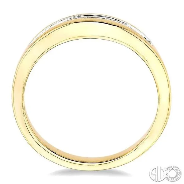 1/4 Ctw Princess Cut Diamond Matching Wedding Band in 14K Yellow Gold Image 3 Becker's Jewelers Burlington, IA