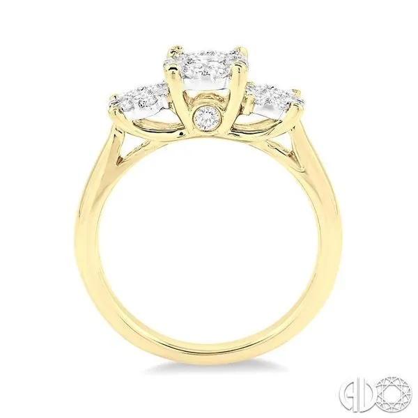 1/2 Ctw Lovebright Round Cut Diamond Ring in 14K Yellow and White Gold Image 3 Becker's Jewelers Burlington, IA