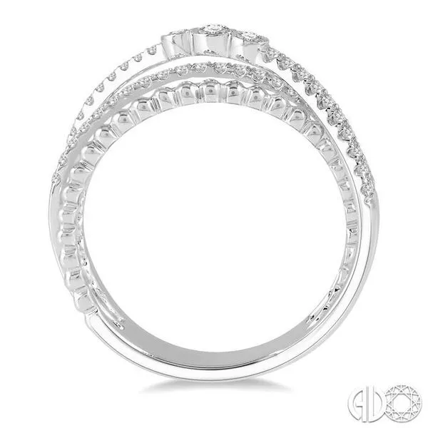 1/3 ctw Open Crossover Diamond Fashion Ring in 14K White Gold Image 3 Becker's Jewelers Burlington, IA