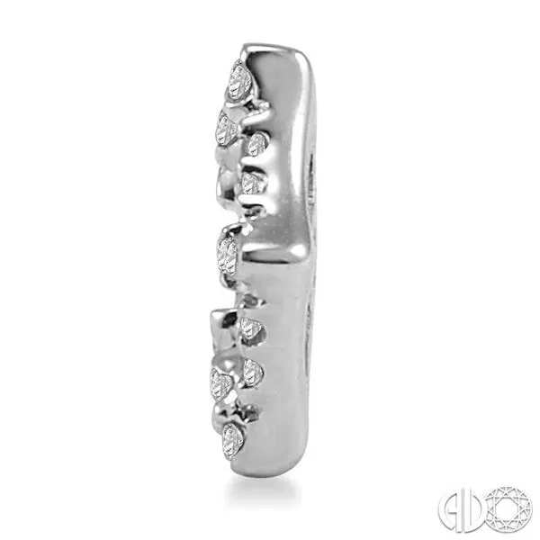 1/4 Ctw Round Cut Diamond Jacket Earrings in 14K White Gold Image 3 Becker's Jewelers Burlington, IA