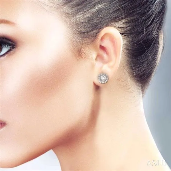 5/8 Ctw Diamond Lovebright Earrings in 14K White Gold Image 4 Becker's Jewelers Burlington, IA