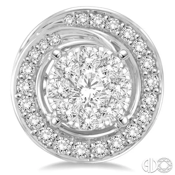 5/8 Ctw Diamond Lovebright Earrings in 14K White Gold Image 2 Becker's Jewelers Burlington, IA