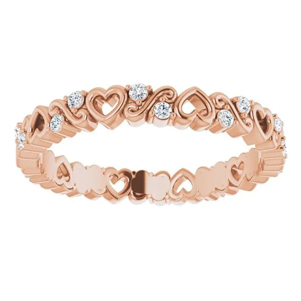 diamond eternity band angled view