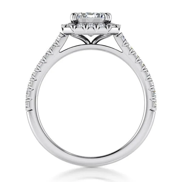 engagement ring shown at an angle