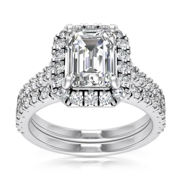 enagement ring & matching wedding band set