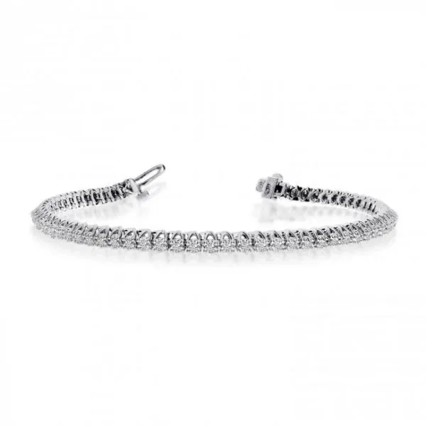 14K White Gold Diamond Bracelet