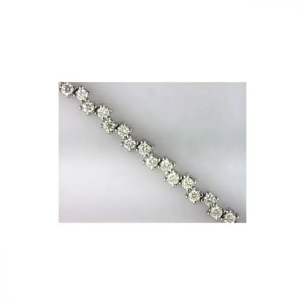 14K White Gold Diamond Bracelet