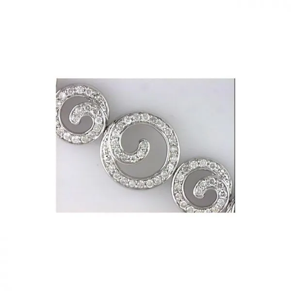 14K White Gold Diamond Bracelet