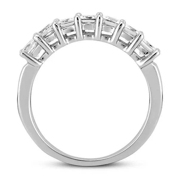 diamond wedding band shown from the side