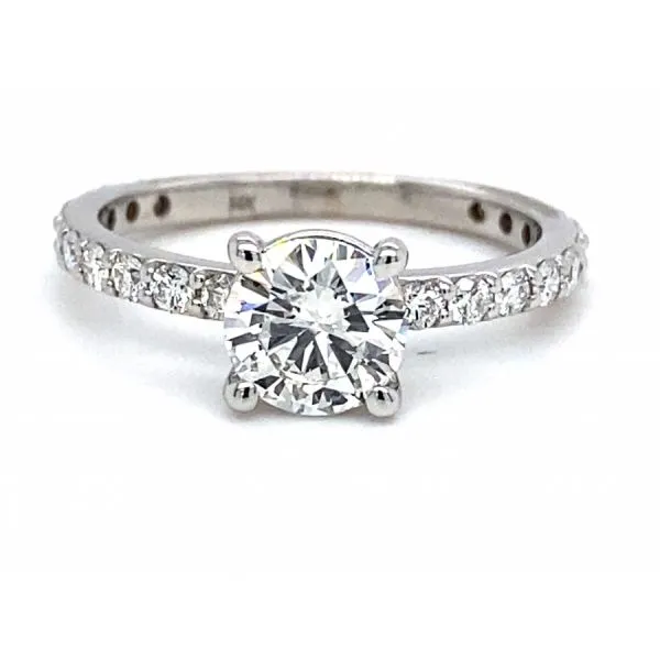 14KW 1CT H/SI2 Round Engagement Ring Corwin's Main Street Jewelers Southampton, NY