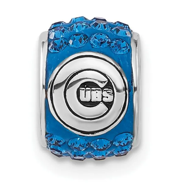 MLB Chicago Cubs Blue Crystal Bead Image 2 Crews Jewelry Grandview, MO