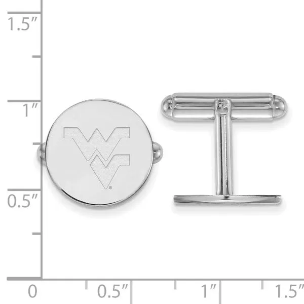 Collegiate West Virginia University Cuff Links Image 2 Crews Jewelry Grandview, MO