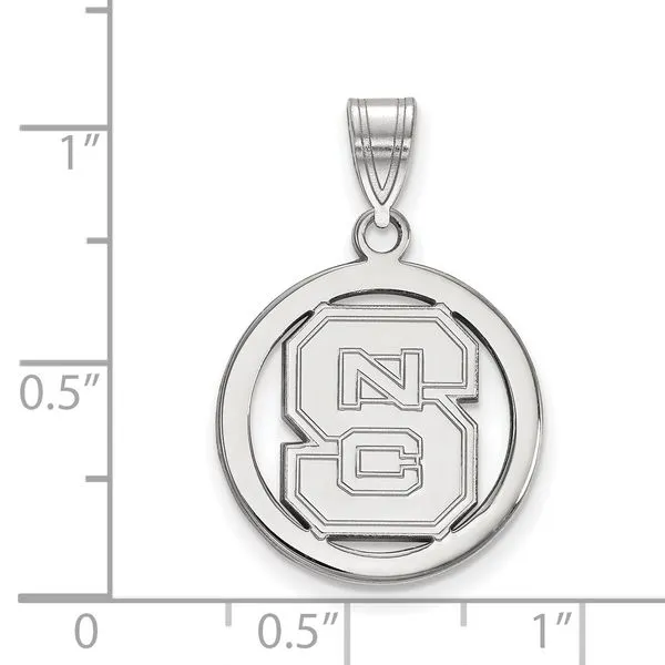 Collegiate North Carolina State Pendant Image 2 Crews Jewelry Grandview, MO