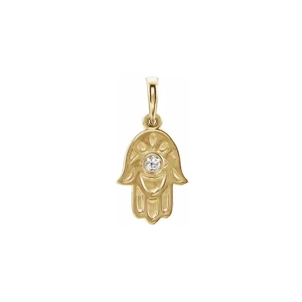 Gold Hamsa Necklace Aires Jewelers Morris Plains, NJ