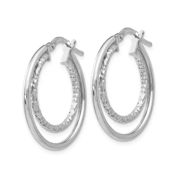 Sterling Silver Earrings Image 2 Anthony Jewelers Palmyra, NJ