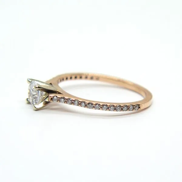 14K Rose Gold Diamond Engagement Ring Image 2 Arezzo Jewelers Elmwood Park, IL