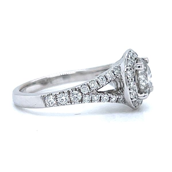1.96ct TW Round Natural Diamond Halo Engagement Ring Image 4 Arezzo Jewelers Elmwood Park, IL