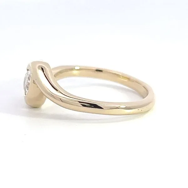 Natural .50ct Pear Bold Gold Diamond Engagement Ring Image 4 Arezzo Jewelers Elmwood Park, IL