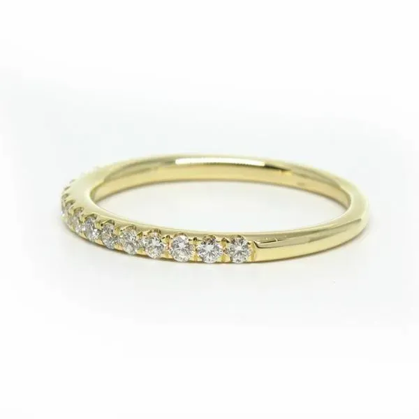 14k Yellow Gold Diamond Wedding Band Image 2 Arezzo Jewelers Elmwood Park, IL