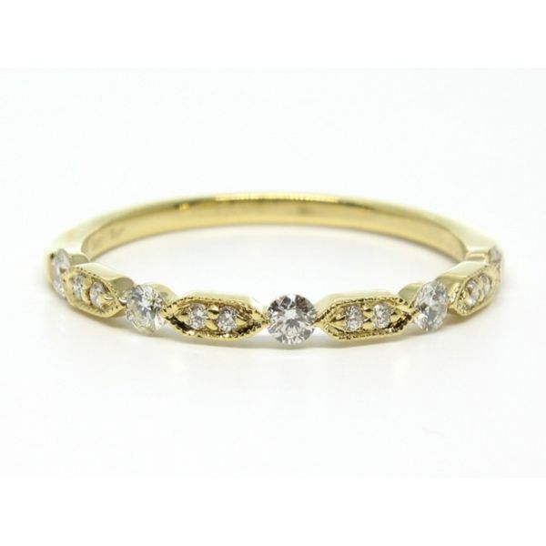 14k Yellow Gold Stackable Wedding Band Arezzo Jewelers Elmwood Park, IL