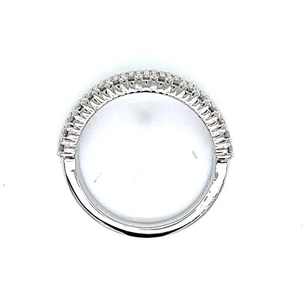 Four Row Pave Lab Grown Diamond Band Image 3 Arezzo Jewelers Elmwood Park, IL