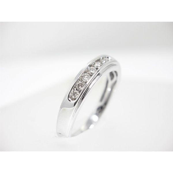 Diamond Wedding Band Image 2 Arezzo Jewelers Elmwood Park, IL