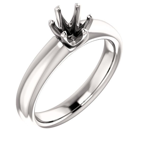 14K White Gold Solitaire Engagement Ring Arezzo Jewelers Elmwood Park, IL
