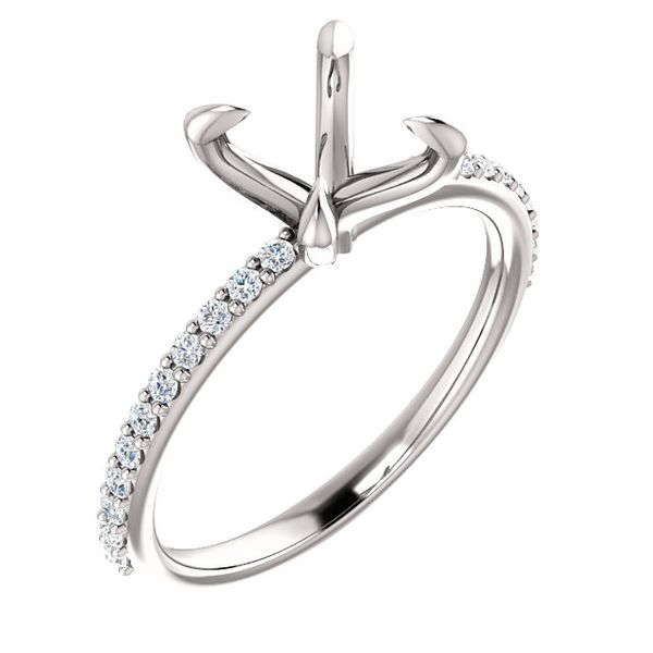 14k White Gold Diamond Engagement Ring Arezzo Jewelers Elmwood Park, IL