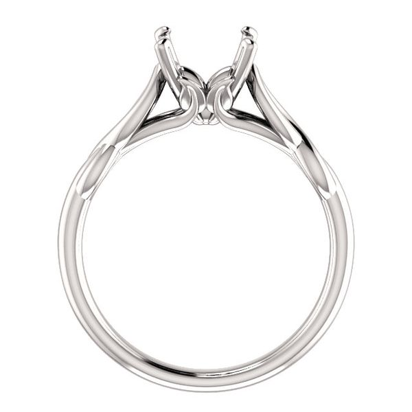 14k White Gold Solitaire Engagement Ring Image 2 Arezzo Jewelers Elmwood Park, IL