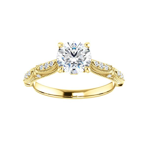 Vintage-Inspired Accented Engagement Ring Arezzo Jewelers Elmwood Park, IL