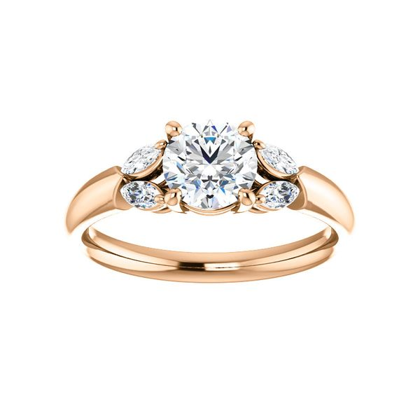 Marquise Shape Accented Engagement Ring Arezzo Jewelers Elmwood Park, IL