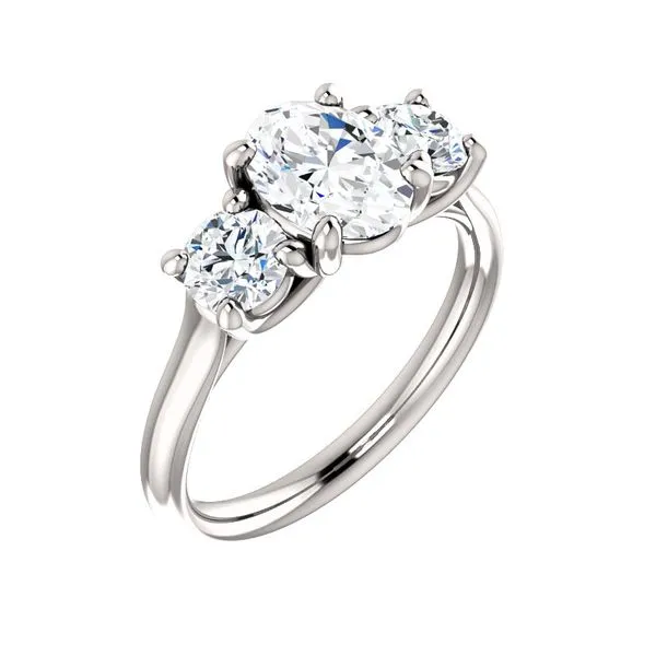 Round Shape 3-Stone Engagement Ring Image 3 Arezzo Jewelers Elmwood Park, IL