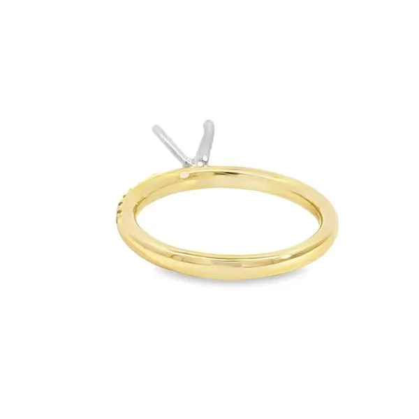 14k Yellow Gold Engagement Ring Mounting Image 4 Arezzo Jewelers Elmwood Park, IL