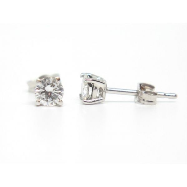 .35ct Round Diamond Stud Earrings Arezzo Jewelers Elmwood Park, IL