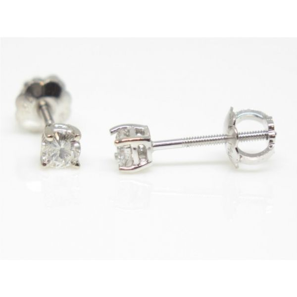 Diamond Earrings Image 2 Arezzo Jewelers Elmwood Park, IL