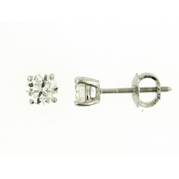 .54 Ct Round Diamond Stud Earrings Arezzo Jewelers Elmwood Park, IL