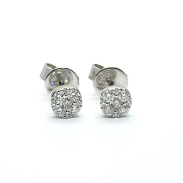 14k White Gold Colored Stone Drop Earrings Arezzo Jewelers Elmwood Park, IL