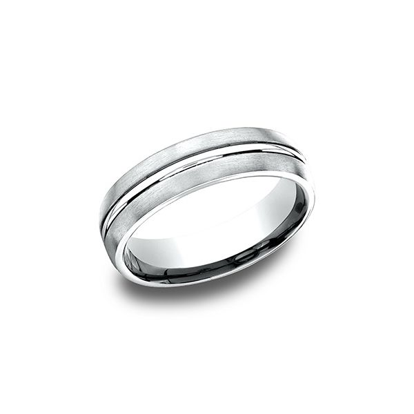 14k White Gold Wedding Band Arezzo Jewelers Elmwood Park, IL