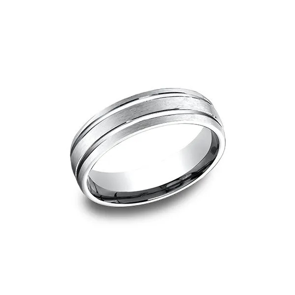 14k White Gold Wedding Band Arezzo Jewelers Elmwood Park, IL